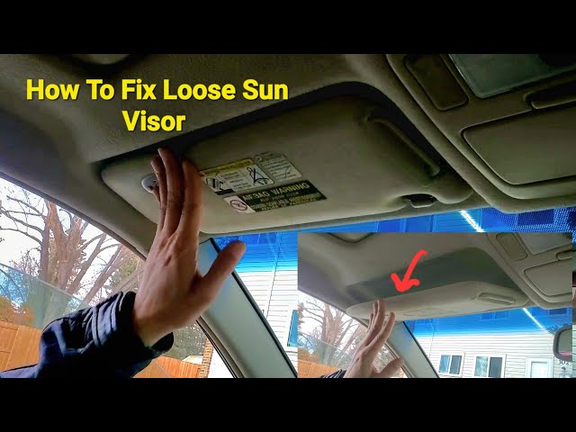 How To Fix Sun Visor Not Staying Up, DIY Loose Visor Solved
