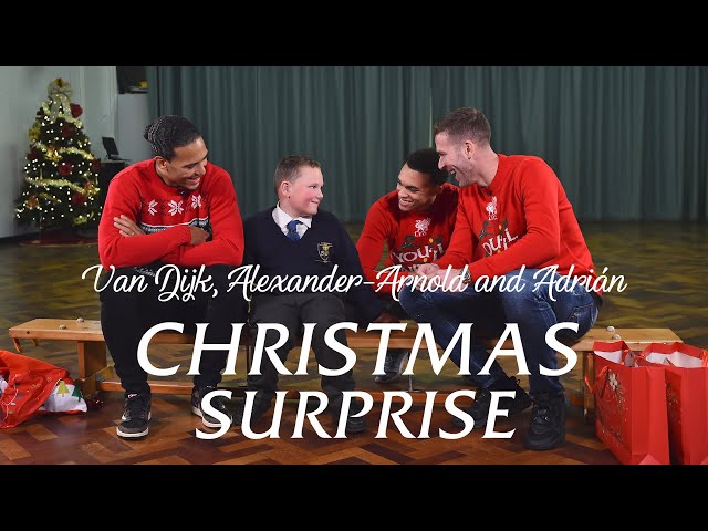 Van Dijk, Alexander-Arnold & Adrian's Christmas surprise at local school | INCREDIBLE REACTIONS!!