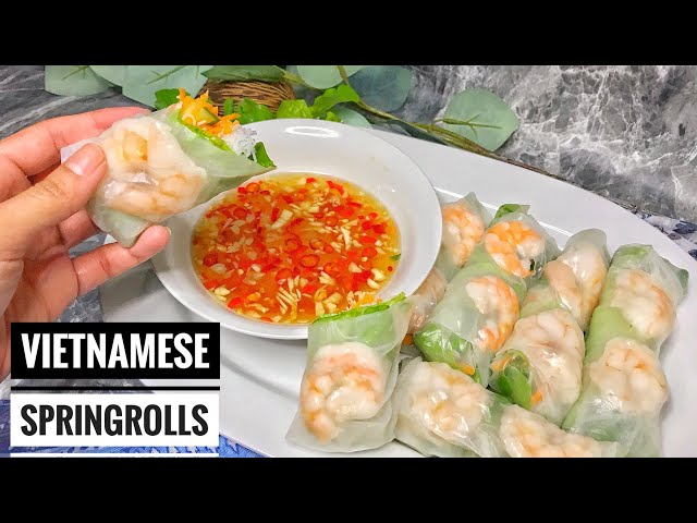 Vietnamese Spring Rolls - with Nuoc Cham Dipping Sauce Recipe | Thai Girl in the Kitchen