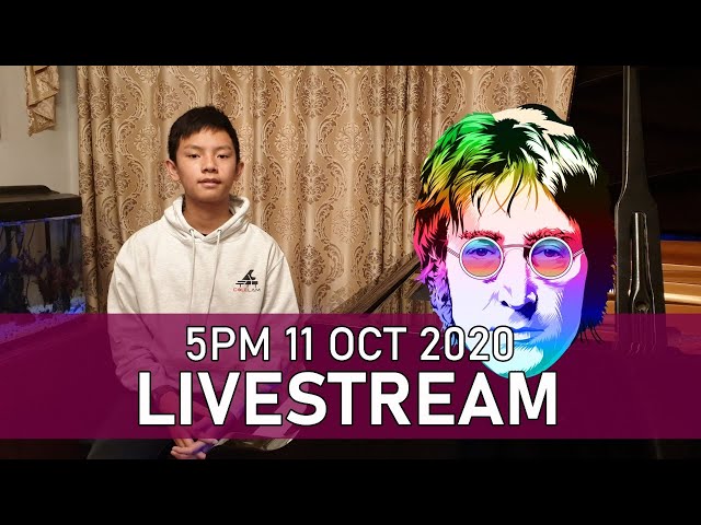 Sunday Piano Livestream Tick Tock, Downton Abbey, Imagine Cole Lam 13 Years Old Try 2!