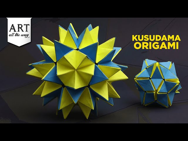 Origami | Creating a Colorful Kusudama Origami Flower | Pop Up Star | 3D Origami | DIY |@VENTUNOART