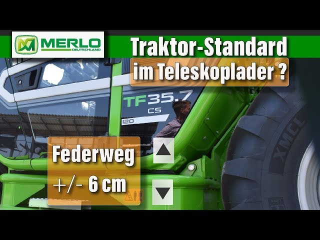 Traktor-Standard bei Merlo? Check die Kabinenfederung im Teleskoplader!