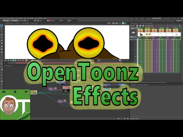 OpenToonz Effects - A look at the effects used on Hypnotoad's eyes