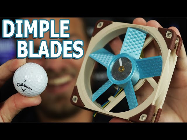 What If Fan Blades Had Dimples Like A Golf Ball?