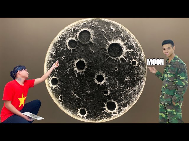 How to make a moon with sand cement