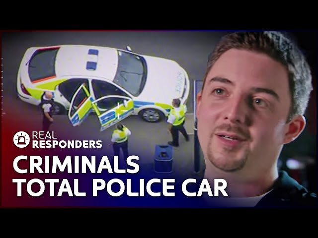 Criminal Destroys Police Car After Deadly Crash | Sky Cops | Real Responders
