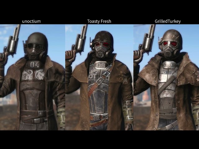 Fallout 4 NCR Veteran Armor mods Comparison
