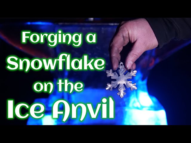 Forging Snowflakes on an Anvil made of ICE!