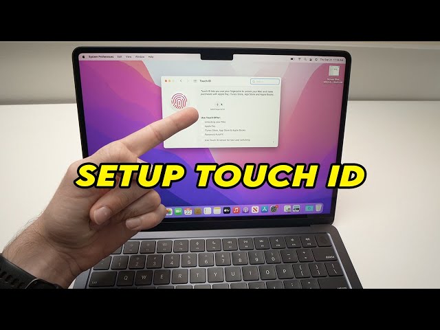 MacBook Air M2: How to Setup Touch ID