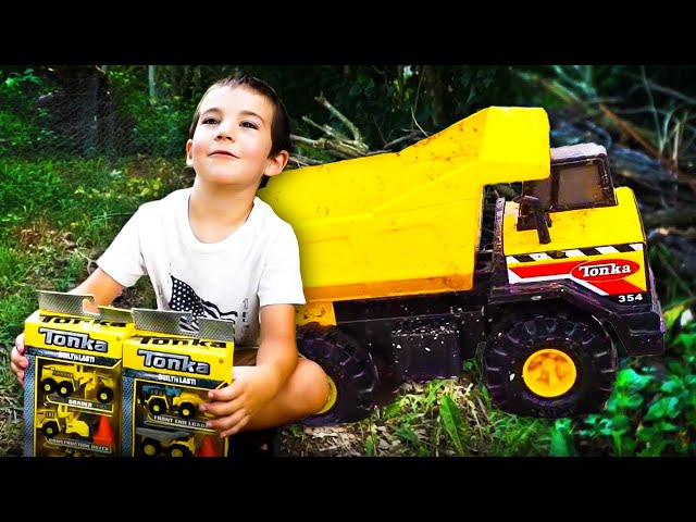 Tonka Trucks for Kids | Tonka Pretend Play Skits + Unboxings | COMPILATION | Jack Jack Plays