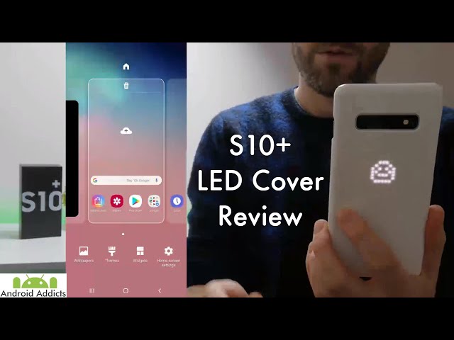 Samsung Galaxy S10 Plus Official LED Back Cover/Case Unboxing & Review, Mood Lighting, LED Icons