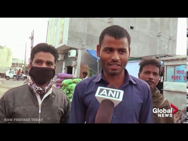 Coronavirus: Police break up Indian citizenship protest enforcing COVID lockdown