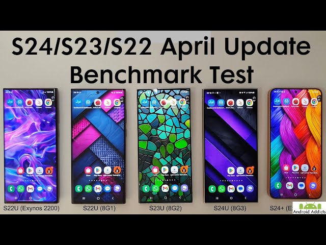 S24 Ultra vs S24+ vs S23 Ultra vs S22 Ultra Benchmark - April Update