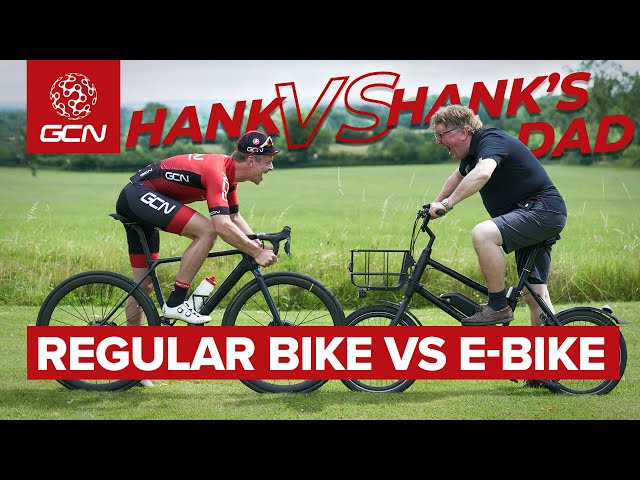 Pro Cyclist VS...His Dad!? | Road Bike Takes On E Bike, But Who Is Faster?