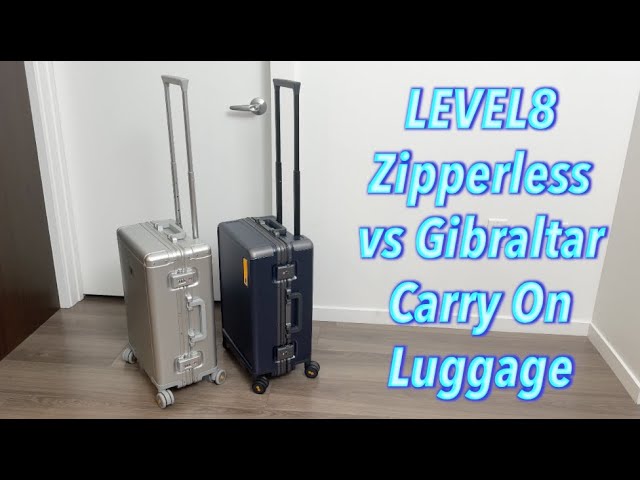 LEVEL8 Zipperless vs Gibraltar Carry On Luggage