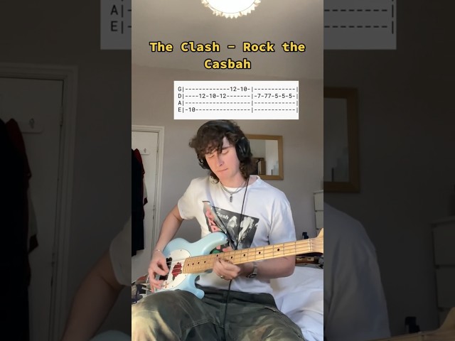 How to play Rock The Casbah🎸. credit @ Calico.6 on TikTok