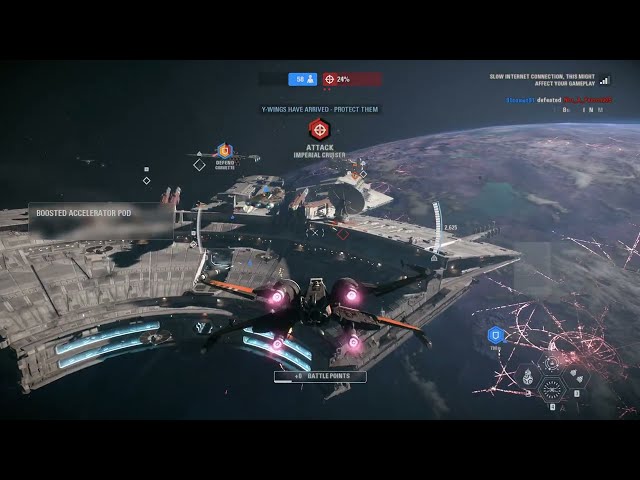 Starfighter Assault Gameplay - Fondor (Rebellion) Star Wars Battlefront II