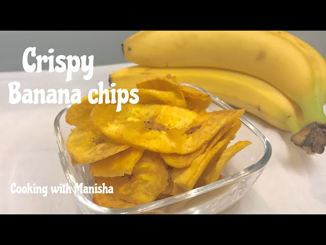 CRISPY  BANANA CHIPS Recipe | Crispy Yellow and Masala Banana Chips 🍌 | Cooking with Manisha