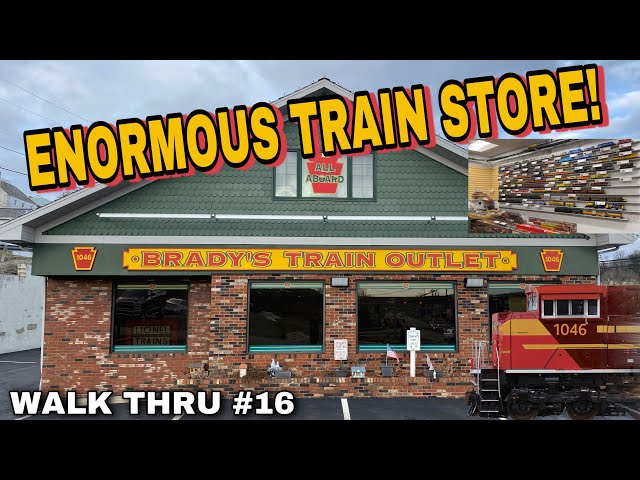ENORMOUS Model Trains Store! - Brady’s Train Outlet & Layout