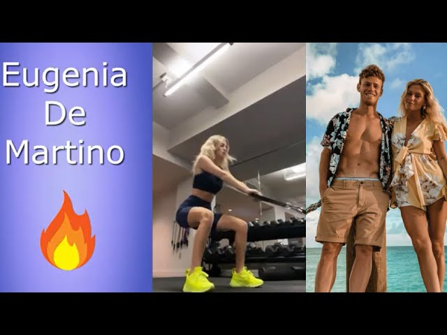 Diego Schwartzman's girlfriend Eugenia De Martino training