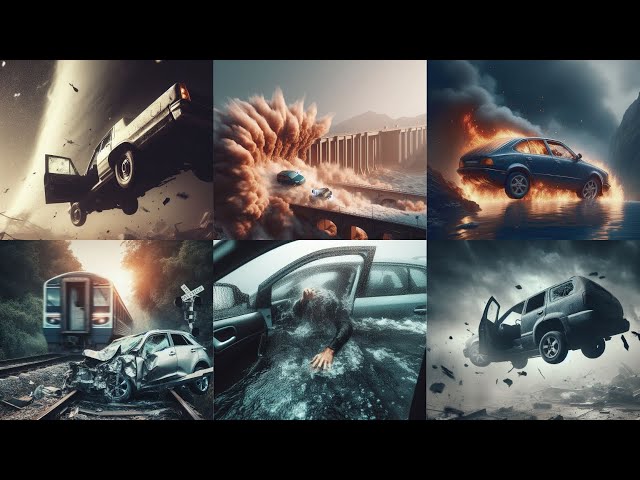 360° Your Car Inside Torando, Dam Failure, Burning, Train Crash, Flood VR 360 Video 4K Ultra HD