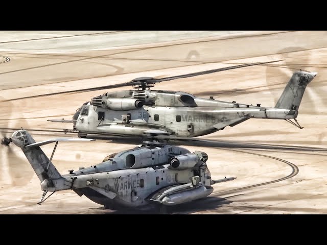 Marines Mass Launch • Ospreys and Helicopters