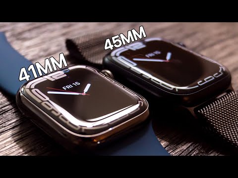 Apple Watch Series 7 (41mm vs 45mm) - Unboxing, Setup & Size Comparison!