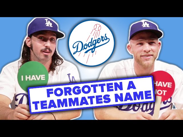 Dodger Players Play Never Have I Ever