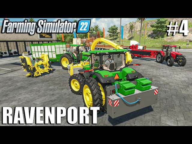 Harvesting Corn Silage with New Equipment | Ravenport | Episode #4 | Farming Simulator 22