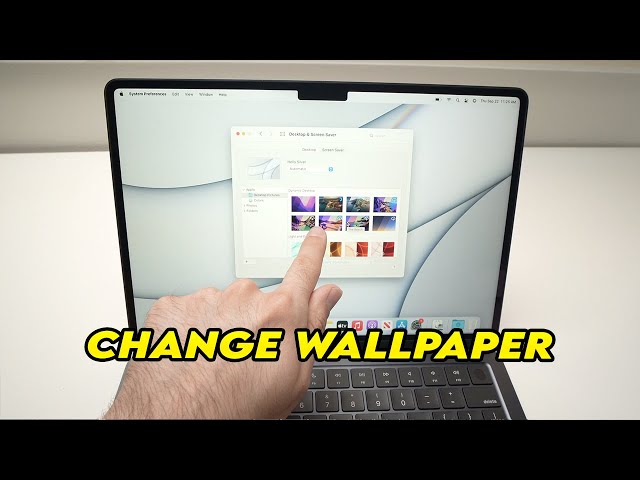 MacBook Air M2 : How to Change Desktop Background Wallpaper