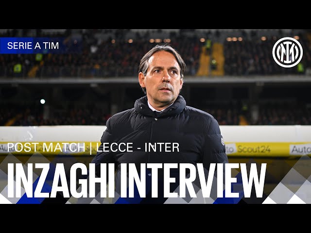SIMONE INZAGHI INTERVIEW | LECCE 0-4 INTER 🎙️⚫🔵