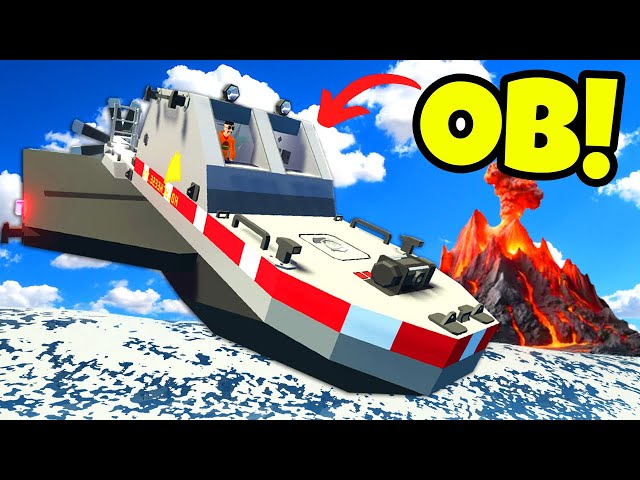 OB CRASHED Our Ship Plane Into a Volcano in Stormworks Multiplayer!
