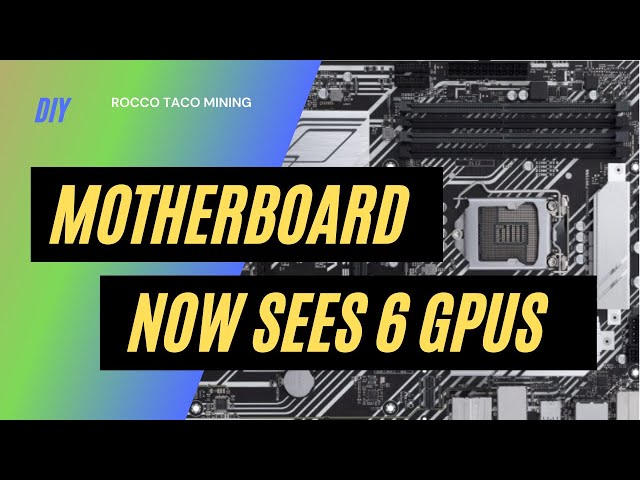 How I got my motherboard to recognize 6 GPUs