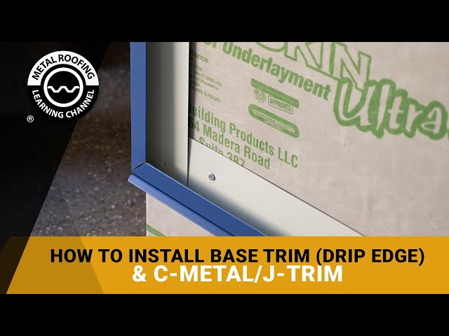 How To Picture Frame A Metal Wall Panel: Base Trim With C Metal Installation