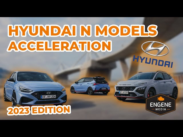 Hyundai N acceleration (i20 N, i30 N, Elantra N, Kona N, Veloster N)