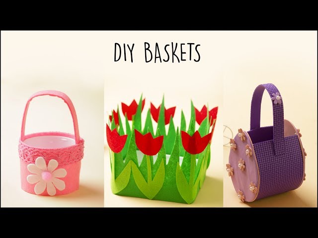 3 Easy DIY Baskets | Gift Baskets | Handmade