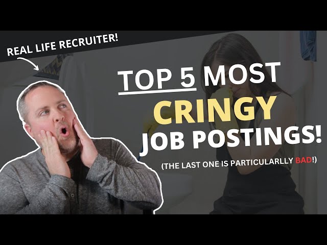 TOP 5 Most Cringy Job Postings On The Internet - My Reaction!