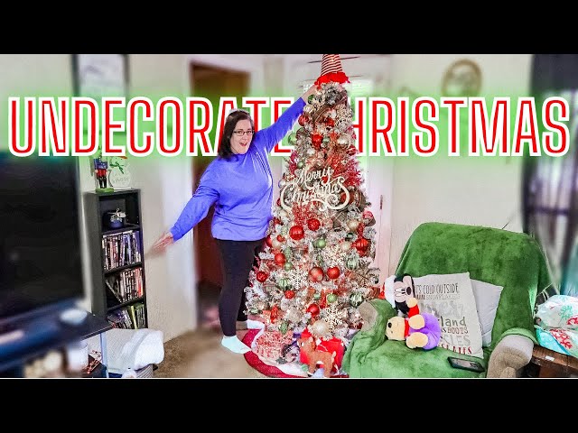 UNDECORATE CHRISTMAS MOBILE HOME CLEAN WITH ME | SINGLE WIDE TRAILER UNDECORATE CLEANING MOTIVATION