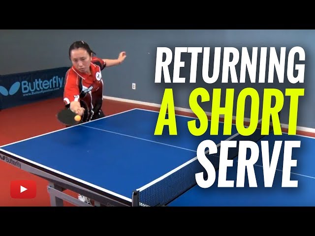 Table Tennis Tips - Returning a Short Serve - Coach Gao Jun