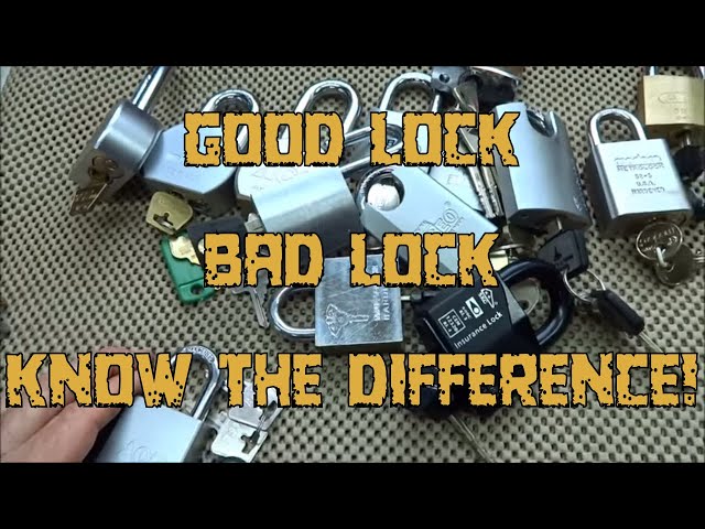 (405) Choosing a High Security Lock