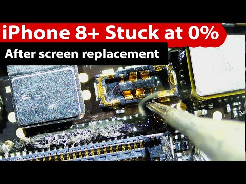 iPhone 8+ stuck at 0% - Turns on but not charging after screen replacement