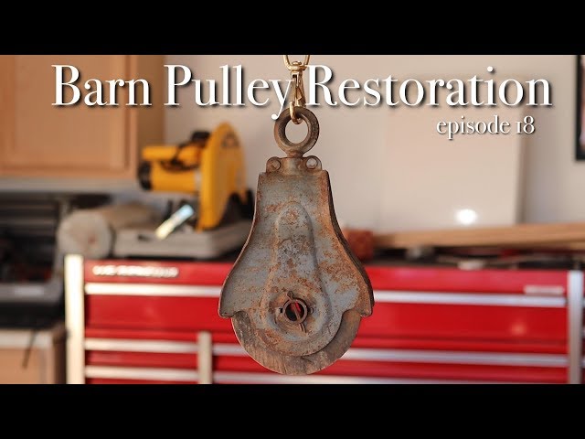 Diy barn pulley restoration: Repurposed with edison bulbs