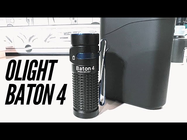 Olight Baton 4 with Charging Case: 1,300 Lumens, Power Display, Easier Interface