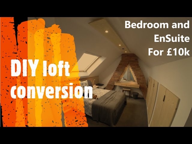 £10k DIY loft conversion - bedroom and ensuite tour.