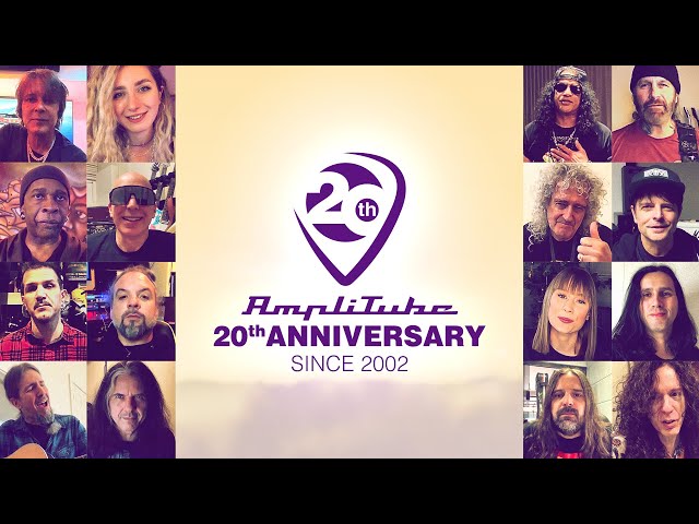 Artists Celebrate AmpliTube's 20th Anniversary! Brian May, Joe Satriani, Slash, Sophie Burrell, more