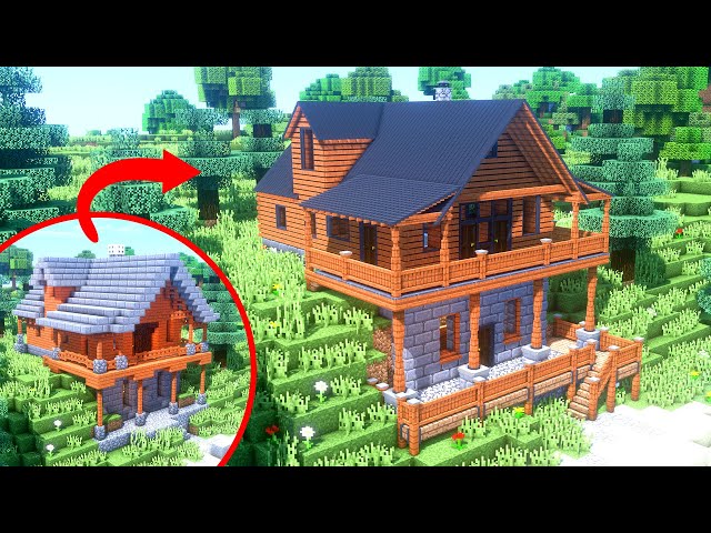 I Transformed This Simple Minecraft House In INSANE Detail