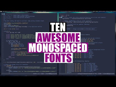 Ten Attractive Fonts For Your Terminal Or Text Editor