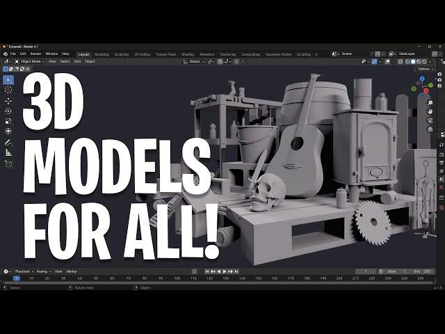 The Base 2.0 - Massive Free 3D Models For Everyone.😍