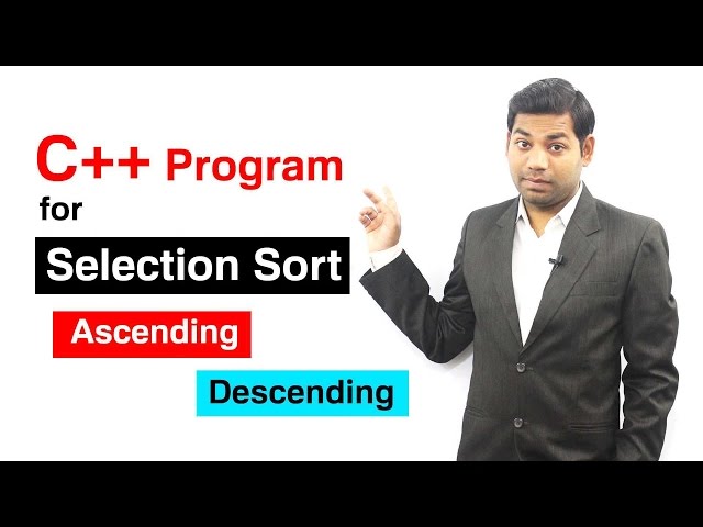 Selection Sort Practical Program in C++ (HINDI)