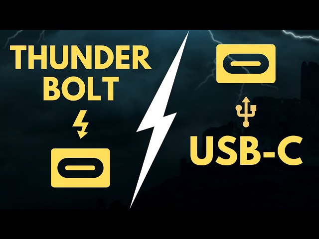 What’s the difference? | USB-C vs THUNDERBOLT?
